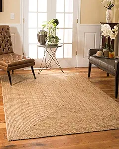 imsid Solid Rug (Beige, Jute, 5x3 ft)