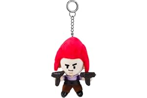 ZYZYZK P.M.I. TRADING & ENTERPRISE LTD Brawl Stars COLT Action - Peluche a clip, altezza 13 cm, da collezione, portachiavi, portachiavi con licenza ufficiale, regalo per videogiocatori