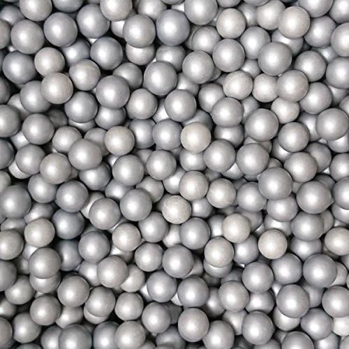 Metallic Silver Choco Balls Dragees for Cake Cupcake Sprinkles Decoration- 90g