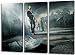 Produktbild The Walking Dead 3teilig im Gesamtmaß 120x80 cm, Leinwandbild auf Holzrahmen gespannt, Leinwandbild, 1A Qualität zu 100% Made in Germany! Kein Poster Kein Plakat! Echtholzrahmen mit beigelieferten Zackenaufhängern. Fertig bespannt, Sofort dekorieren.