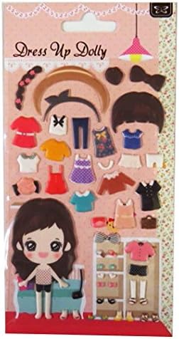 Dress up Dolly Raised Stickers - Create Your Own Picture and Scene