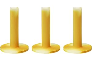 Jiakalamo Lot de 3 tees de golf en caoutchouc durable pour tapis d'entraînement de golf Jaune