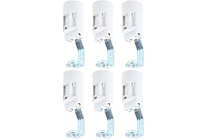 Veemoon 6 Pièces Douille à Vis E14 Chandelier Douille Ampoule Bougie Support D'ampoule Support de Tête de Lampe E14 Kit Réparation Lampe pour Lumière Noël Lustre Led