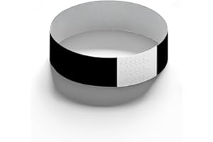 EUROPABAND Tyvek - 100 braccialetti resistenti e impermeabili, senza marcatura, per eventi e serate, 19 x 250 mm