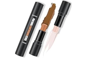 RENHUANGFUXI Contour Stick, 2 in 1 Body Face Highlighter Stick and Shading Sticks, Double-end Contour Concealer Highlighter Stick Contour Stick Foundation Cream Makeup(01)