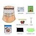 Produktbild QING.MUSIC Percussion instrument Kalimba 17 Tonart des Kampferholzfurniers mit Anleitung und Melodie tragbarer Hammer