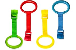 WEDDHUIS 4 Pièces Palestrina Neonato Anelli Box Bambini Multicolore Anelli Per Culla E Lettino Per Aiuta Il Bambino A Imparare A Stare In Piedi