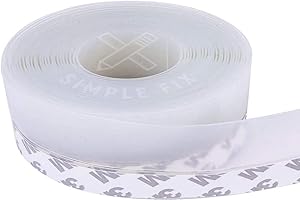 ‎SIMPLE FIX Simple Fix Zugluftstopper für Türen - 1000 cm x 3.5 cm - Türdichtung - Zugstopper Haustür und Fenster, Windstopper - Tür Dichtungsband Selbstklebend und Isolierend - Transparent