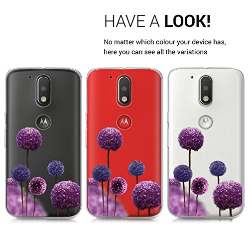 kwmobile Funda para Motorola Moto G4   Moto G4 Plus - Carcasa Protectora de  TPU  con dise  o de Flores moradas en  Rosa Fucsia Violeta Transparente  reviews kwmobile Funda para Motorola Moto G4   Moto G4 Plus - Carcasa Protectora de  TPU  con dise  o de Flores moradas en  Rosa Fucsia Violeta Transparente
