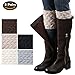 Produktbild NEEDOON Damen 5 paar Stricken Socken Stulpen Kurzer Boot Abdeckung