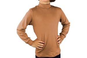KLOTTZ-POLO44-Maglietta Maniche Lunghe Bambini e Ragazzi a Collo Alto per Halloween, Abbigliamento Sportivo, Uniformi Scolastiche, Natale, Cosplay. Cotone.