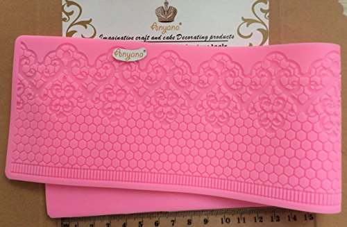 anyana Silikon Formen Kuchen Fondant Dekorieren Form Sugarcraft Gebäck Tools Vintage Spitze Matte Pad Schablone - 6