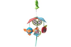 Tiny Love Pack and Go Mini Mobile, Compact On-the-Go Baby Mobile Suitable From Birth, 0+ Months, Meadow Days