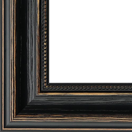 WandStyle H550-010 Wandspiegel Spiegel Barock Modern Antik Massivholz Schwarz (70 x 100 cm) - 2