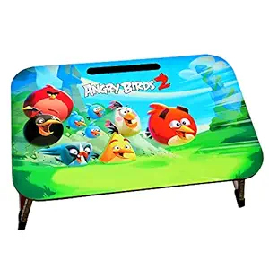 Angry Bird Multifunctional Study Table, Foldable and Portable Study Desk, Laptop Table, Table for Children, Bed Table, Wooden Table,Lap Desk for Kids, Kids Activity Table, Breakfast Table for Kids