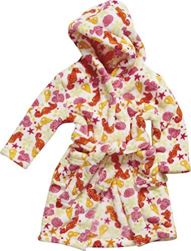 Playshoes Mermaid Fleece Hooded Bathrobe Baby Girl's Loungewear, Multicoloured (Original), 12 Months