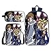 Produktbild kinderrucksack 3D Gedruckt Anime Charakter Computertasche,Schultasche Set Lässiger Rucksack Lunchpaket Federtasche Verschleißfest Geeignet Schule Geh raus Reisen