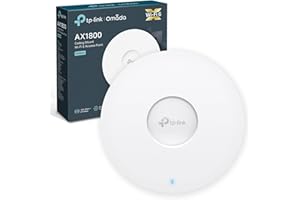 TP-Link EAP610 Access Point, AX1800 Wi-Fi 6 Dual Band Gigabit Wireless Access Points, Power Adapter included, Omada Mesh, Support PoE+Powered or DC, Mount to Wall or Ceiling, Free Software Control