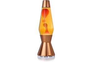 Mathmos : Lampada lava Astro Rame | Inventori britannici dell’icona di design del 1963 | Lampada lava Giallo/Arancio fatta a mano in Gran Bretagna secondo rigorosi standard di sicurezza