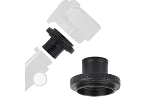YUNIR Anneau Adaptateur de Montage PK, télescope en Alliage d'aluminium T2-PK 1,25 Pouces pour Anneau Adaptateur pour Appareil Photo Reflex numérique Pentax PK Mount