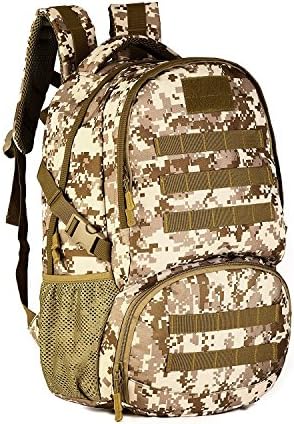 Cinmaul Tactical Military MOLLE Assault Backpack 30L Pack Large Bag Rucksack Sport Outdoor Gear For Hunting Camping Hiking Desert Camouflage
