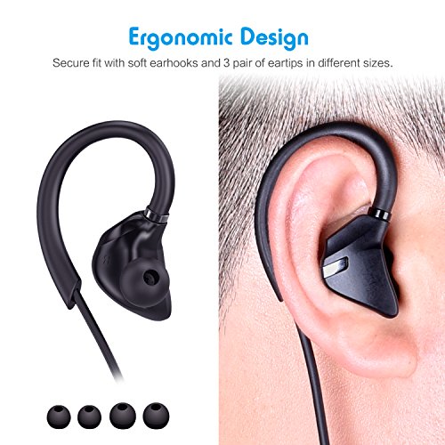 Auriculares Bluetooth In-ear CHOETECH Auriculares Inal  mbricos Bluetooth V4 1 Cascos In  lambrico Deportivos Impermeables con Micr  fono Incorporado Headphones para iPhone  iPad  Samsung  Huawei y Otros Tel  fonos