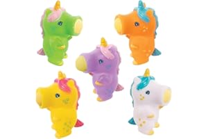 Baker Ross FE349 Mini Unicorno Che Spara - Confezione da 5, Gioco per Bambini, giochini per Borse da Festa, Piccoli Regali per Bambini o Giocattoli della paghetta