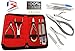 Produktbild BeautyTrack - 8 Satin Edge Heavy Duty Nägel Nagelknipser Kit - Profi Edelstahl hohe Qualität Maniküre und Pediküre Set für die Pflege und Wartung eingewachsene Dicke Zehennägel und Fingernägel für Männer Frauen und Nail Salons + Diamant Datei - Best Present - 2017 Deal