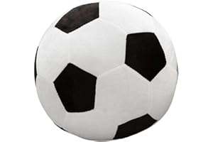 FOVOLAT Plush Football Toy, Stuffed Soccer Ball Toy, Soft Plush Football Pillow, Sports Ball Soccer for Kids Children