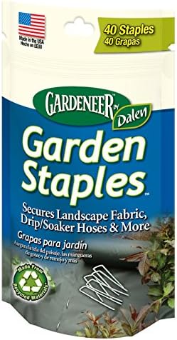 Dalen Products 40 Pack of 10.2 Centimeters Garden Staples