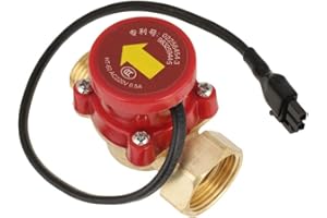 CCYLEZ HT-60 AC 220 V 0,5 A Interruttore sensore flusso acqua, G 3/4 "-1/2" sensore di flusso pompa acqua filettata Controllo elettronico interruttore per doccia Bassa pressione dell'acqua