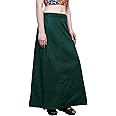 DESI DHANG Readymade Saree Petticoats(Free Size) (Dark Green)