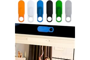 ANTEVIA MATÉRIAUX ANTEVIA - Lote de 6 cubiertas para cámara de ordenador portátil | Plus de 10 modelos | Tapa para cámara de ordenador | Obturador | Colores: blanco, naranja, azul, verde, negro y gris (Nambus)