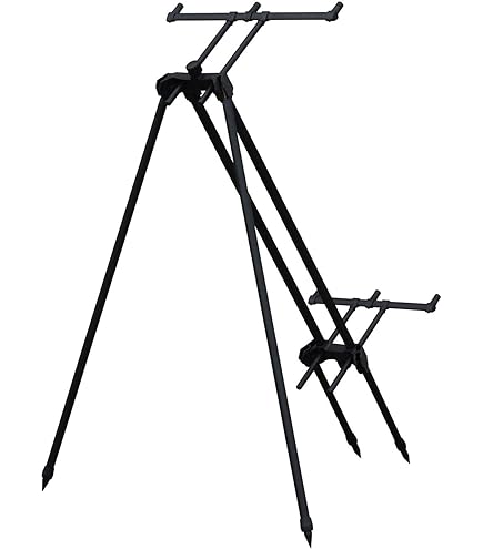 Fox Horizon Duo Camo 4 Rod Pod – Support Cannes à Pêche Carpe, 2 Longues Jambes 36 Pouces