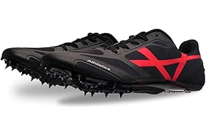 BLBK Spikes Leichtathletik Herren-Mittelstrecken-Laufschuhe, 8/7 Nägel Unisex-Leichtathletikschuhe, Jugendsportschuhe mit Spikes und Sprint