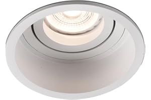 Faro Barcelona 40118 - HYDE R Empotrable blanco redondo orientable