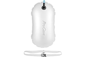 ProCase Boya de Natación para Aguas Abiertas, Flotadora de Color Llamativo para Nadar, con Cinturón Ajustable para Nadador, Triatleta, Kayakista, Buceador y Entrenamiento de Natación Segura