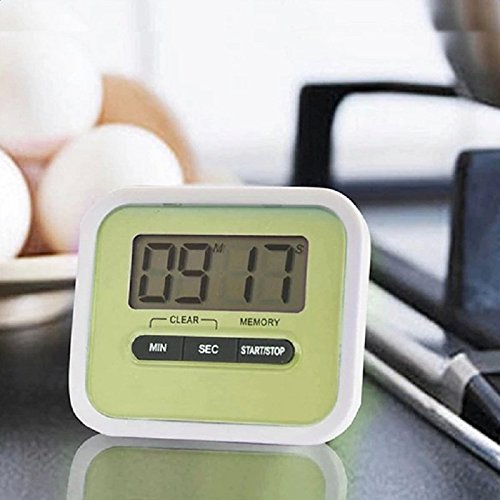 DaoRier Digital Küchen Timer Elektronischer Stoppuhr Küchenwecker Kurzzeitmesser Digitaler Kitchen Timer mit großem LCD Display Lautem Alarm Rot - 7