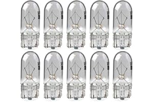 Lampes de verre de base la version de 2.1x9.5d 10 pièce W5W LAMPE du feu de 12V 5 Watt. Bonne qualité de Litech 10x W5W ampoules de stationnement de 12 volts et 5 watts de Litech. Très longue durée de vie et très haute luminosité. Convient pour toutes les voitures que une position / vanne / interne / savent signer éclairage Spécifications: ampoules W5W 12 volts, 5 watts pour W2.1x9.5d Sock