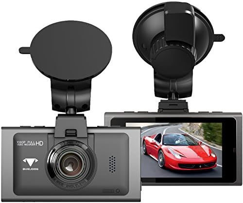 BUIEJDOG 2.7" Dash Cam FHD 1080P Car Camera 170° Wide Angle Lens Video Recorder Built-in G-Sensor Motion Detection Loop Recording and Super Night Vision - Grey