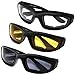 Produktbild Yooyee Sonnenbrillen Motorradbrille , 3 Stücke Allwetter Schutz Motorrad Fahrerschutzbrille für Outdoor-Aktivität Sport (Sortiment Pack)
