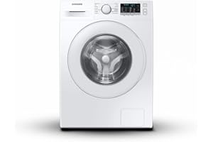 SAMSUNG ELETTRODOMESTICI Samsung Lavatrice Crystal Clean WW90TA046TT/ET Libera Installazione, 9 Kg, 1400 RPM, Classe A, Ecobubble, Vapore, Carica Frontale, 60l x 85h x 55p cm