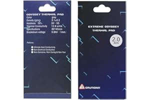 1 one enjoy Thermal Pad 12.8 W/mK, 85x45mm, Non Conductive Heat Resistance High Temperature Resistance, Silicone Thermal Pads for Laptop Heatsink/GPU/CPU/LED Cooler (2mm)
