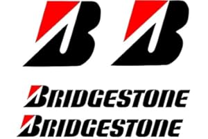 KOMIRO Adams Graphics Lot de 4 Autocollants en Vinyle Motif Bridgestone