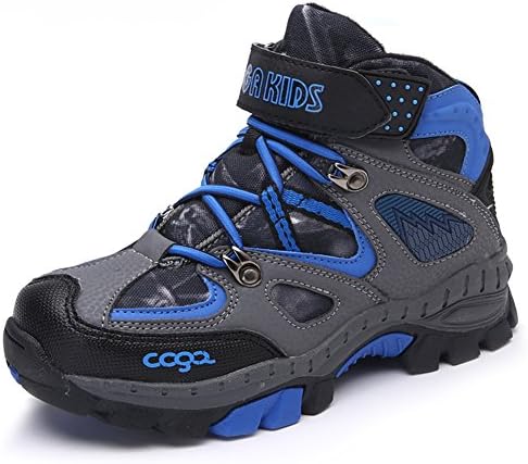 Boy's Running Shoes Hiking Camping Boots Waterproof Kid's Winter Snow Boots Ankle Outdoor Warm Booties