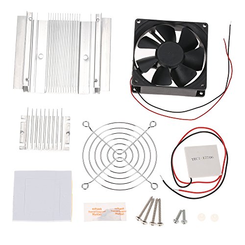 KKmoon DIY Kit Potencia termoel  ctrico Peltier Enfriador Refrigeraci  n Sistema de refrigeraci  n Enfriador SFPLUSES18 M  dulo   Ventilador   TEC1    12706    