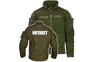 Copytec Kommando Fleecejacke Notarzt Gestickt Arzt Mediziner Rettungsdienst #26682