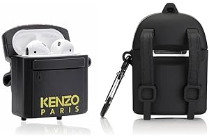 Derhom Silicone Airpods Cover Carina Divertente Compatibile per Apple Airpods 1 e 2 [Borsa Serie] (Tiger Head)