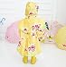 Korean Baby-Girls Princess Dress Raincoat Fashion Children Rainwear Yellow S