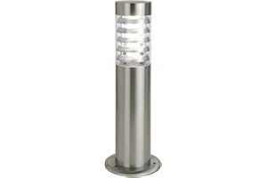 DOPO LIGHTING - baliza jardin GALERNA (H.45cm) - balizas exterior jardin - IP44 inox aisi 304 E27 18W - baliza led - farolas exterior jardin - faroles jardin exterior